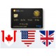 Bitcoin ATM Card  (USA+CANADA) USD By Visa GOLD 